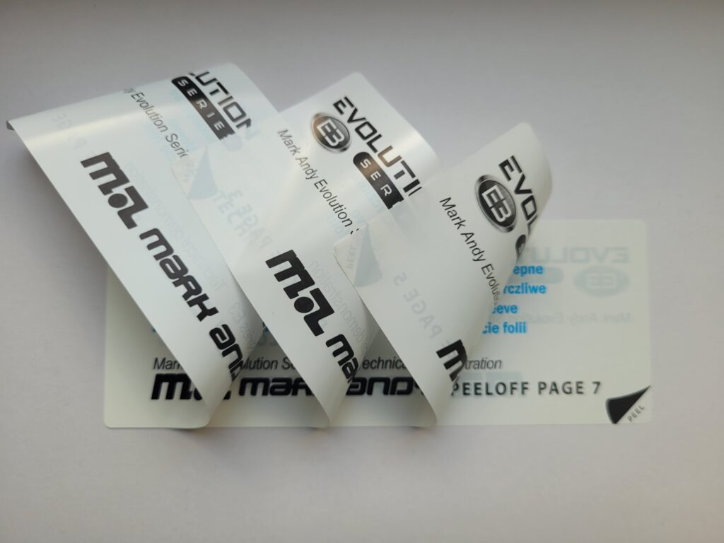 etykieta peel off