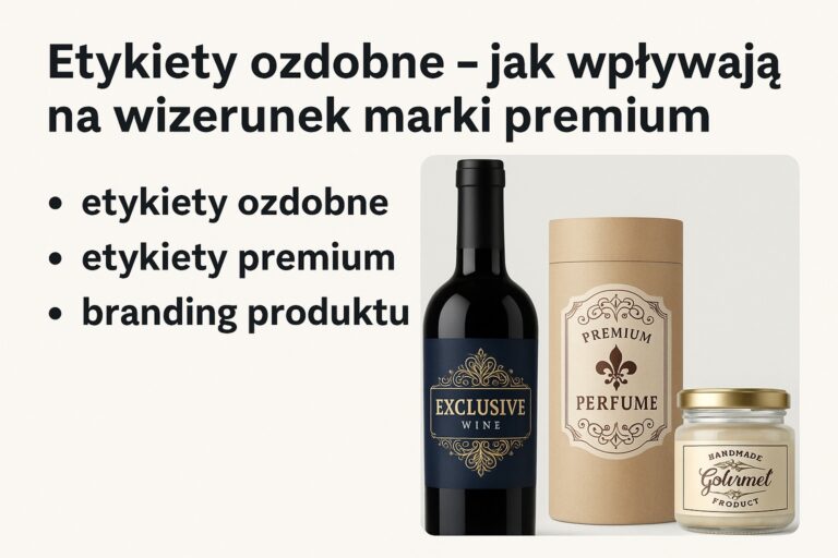 etykiety ozdobne