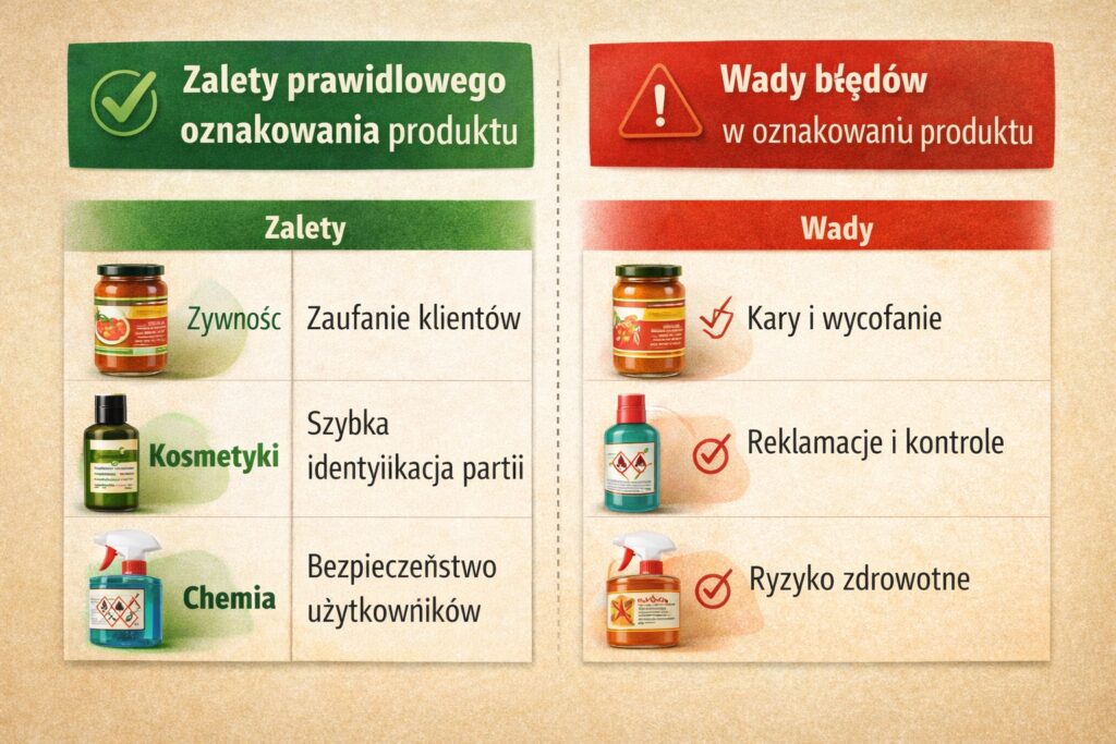 Informacje na etykiecie produktu